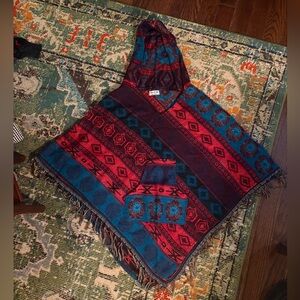 Tree of Life Multicolor Poncho